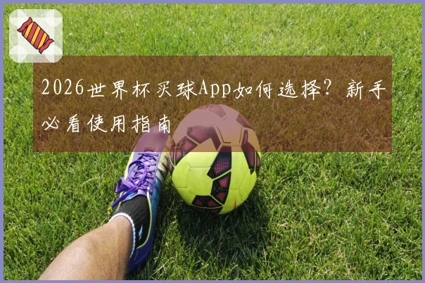 2026世界杯买球App如何选择？新手必看使用指南